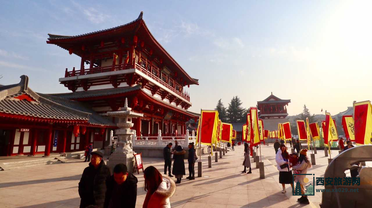 西安热门景点实拍打卡 大唐芙蓉园