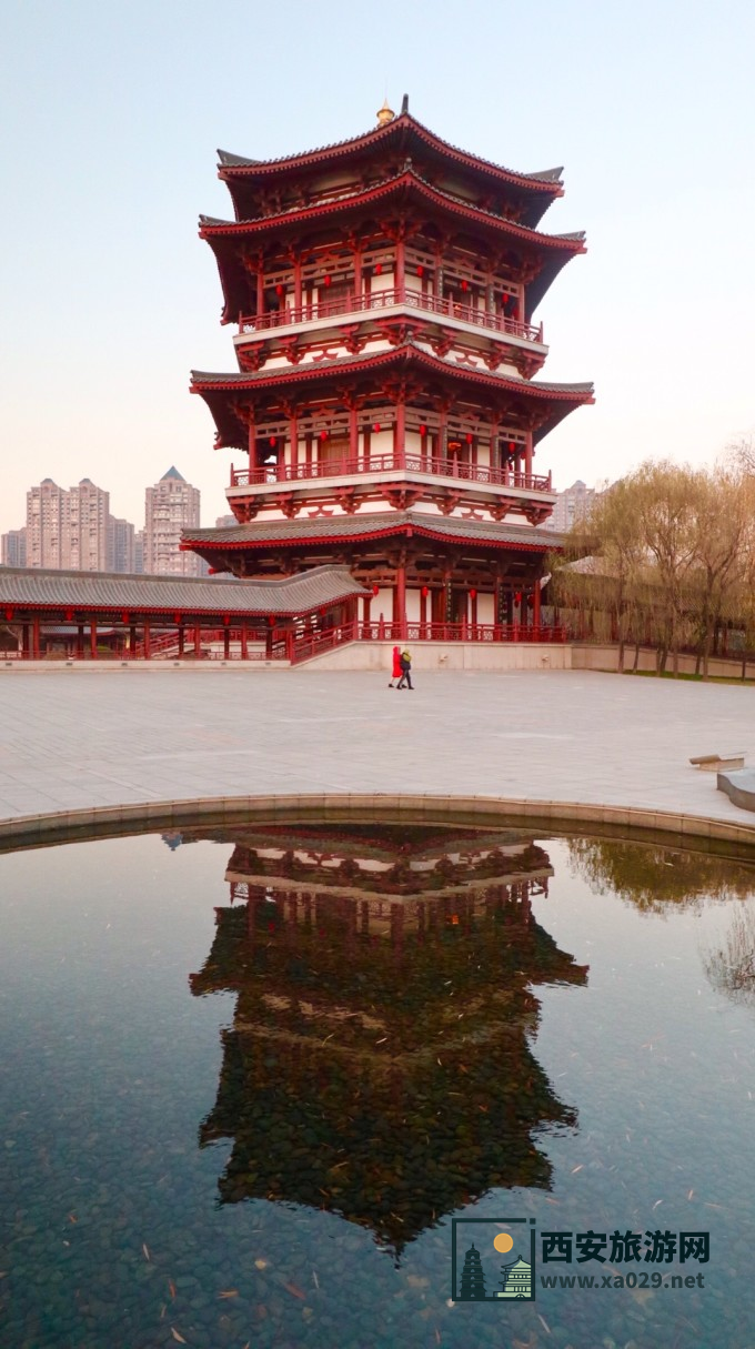 西安热门景点实拍打卡 大唐芙蓉园