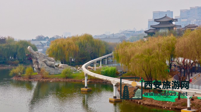 西安热门景点实拍打卡 寒窑遗址公园