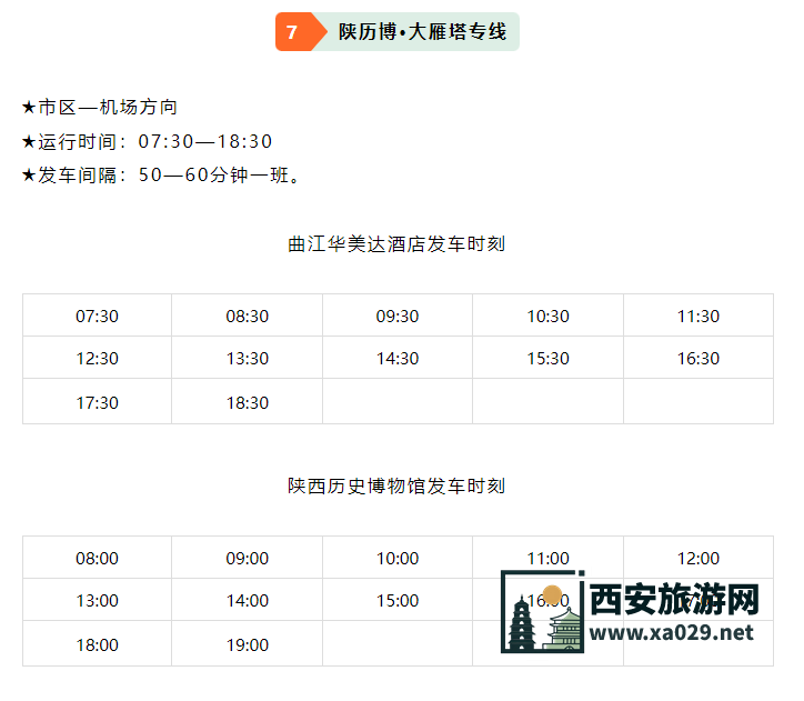 西安机场巴士运行时刻表2024年4月29日更新（机场大巴时间表）