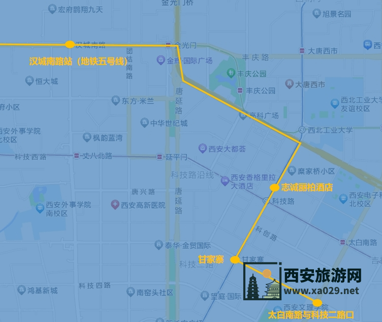 咸阳机场大巴通宵路线图和时间