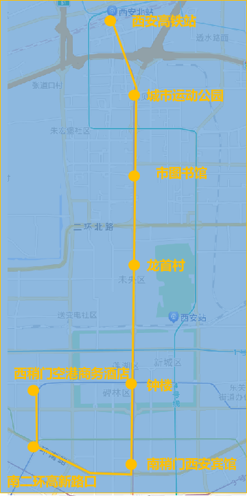 咸阳机场大巴通宵路线图和时间