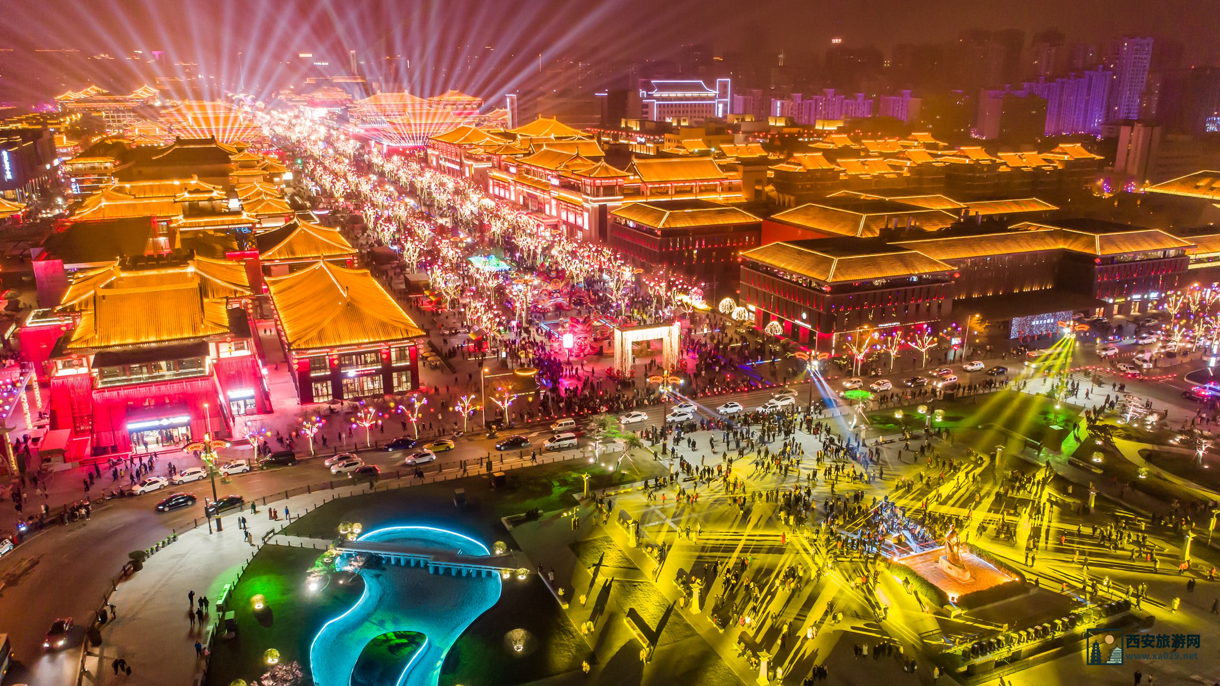 西安大唐不夜城夜景探秘