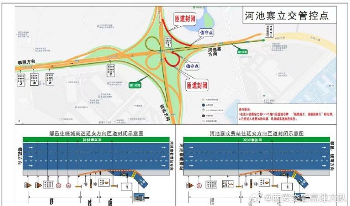 5月6日12时至7月24日 西安绕城高速部分路段交通管制