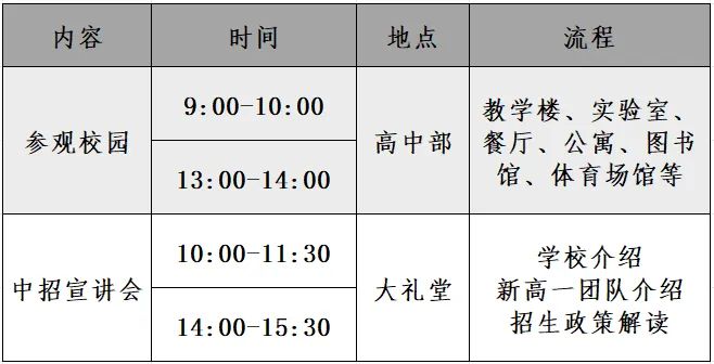西安西咸新区2024年高中校园开放日活动一览