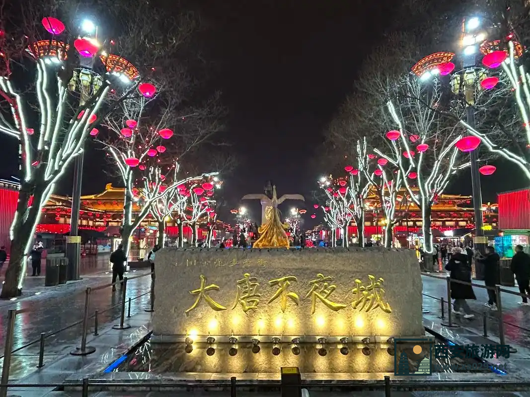 "大唐不夜城探秘：西安地标性夜游景区全攻略"