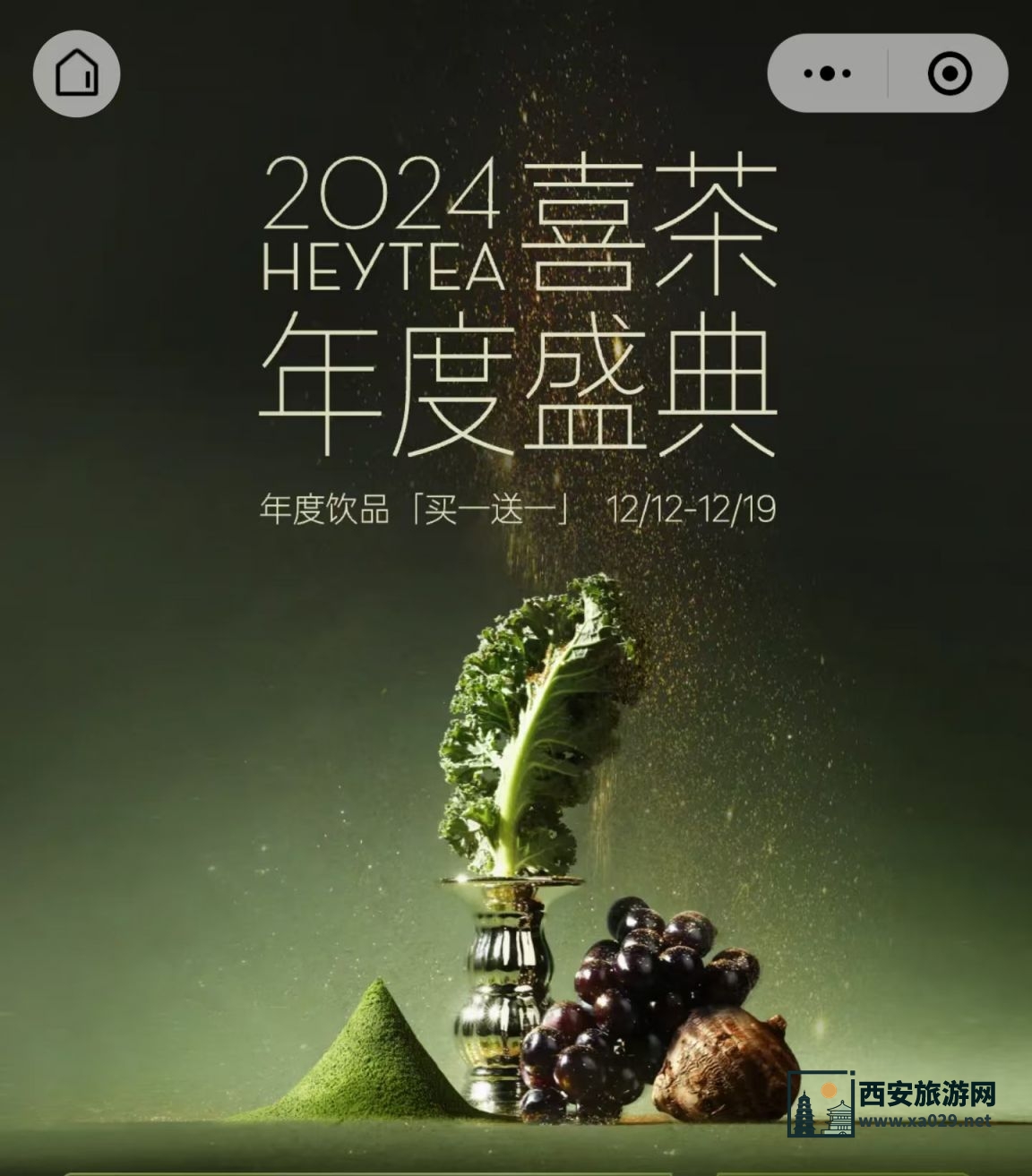 2024年喜茶年度盛典饮品买一送一活动（时间+入口）